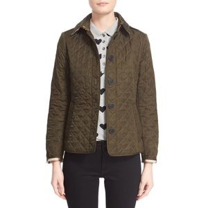 Burberry Ashurst Quilted Olive Jacket Size XL